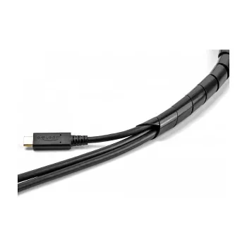 Spiralina flessibile DeLOCK 2 m x 14 mm nero polietilene