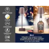 Beper P201UTP120 lampada da tavolo LED ricaricabile, 1,5 W, interruttore touch, dimmerabile, adattatore per bottiglia da 33 mm, resistente all'acqua, marrone