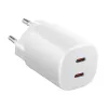 Caricabatterie Xiaomi Nano Turbo 45W bianco — 2× USB‑C AC indoor per smartphone e tablet