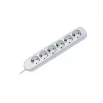 Ciabatta multipresa Bachmann 381.246K 6 prese AC bianco