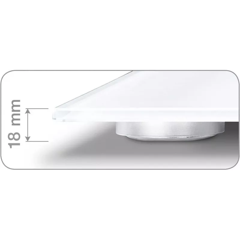 Bilancia pesapersone elettronica Beurer BG 13 Square grigia, trasparente