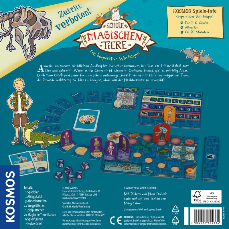 Kosmos La scuola degli animali magici - Vietato l'ingresso!, gioco da tavolo