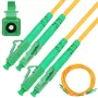Cavo patch in fibra ottica Extralink LC/APC – LC/APC, Singlemode Duplex 9/125 µm G.657.A1, 1 m