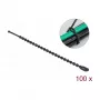 Fascetta fermacavi a perline DeLOCK 19566 L 100 x L 2,4 mm nero 100 pezzi