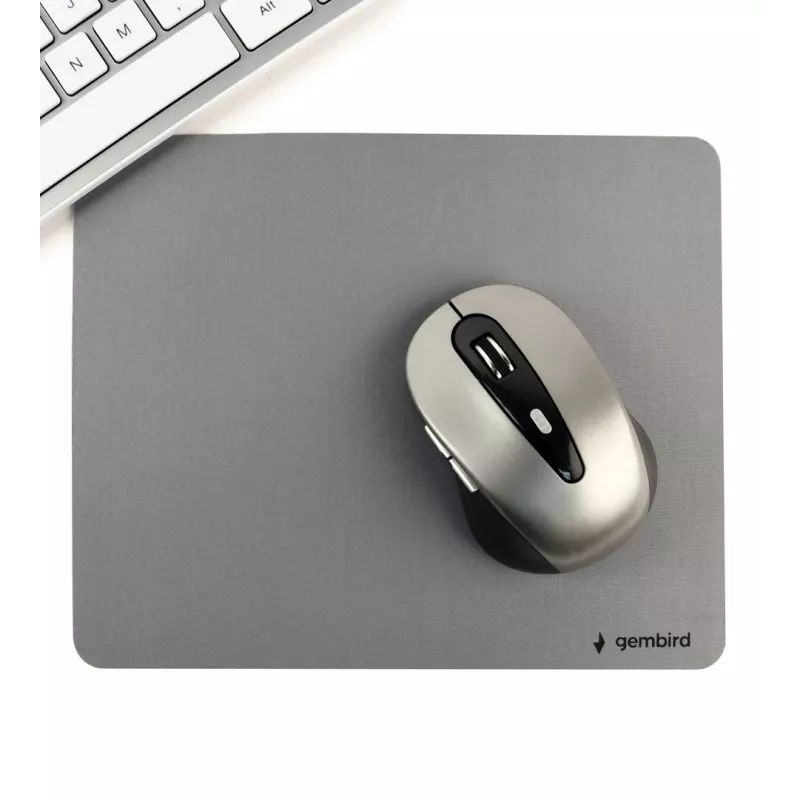 Gembird MP-S-G tappetino per mouse, tessuto con base antiscivolo in gomma SBR, 220 x 180 mm, grigio