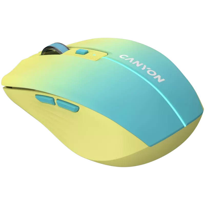 CANYON Mouse MW-44 Wireless Charge Giallo Blu