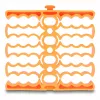 Fermacavi DeLOCK 66255 arancione 24 passaggi cavi