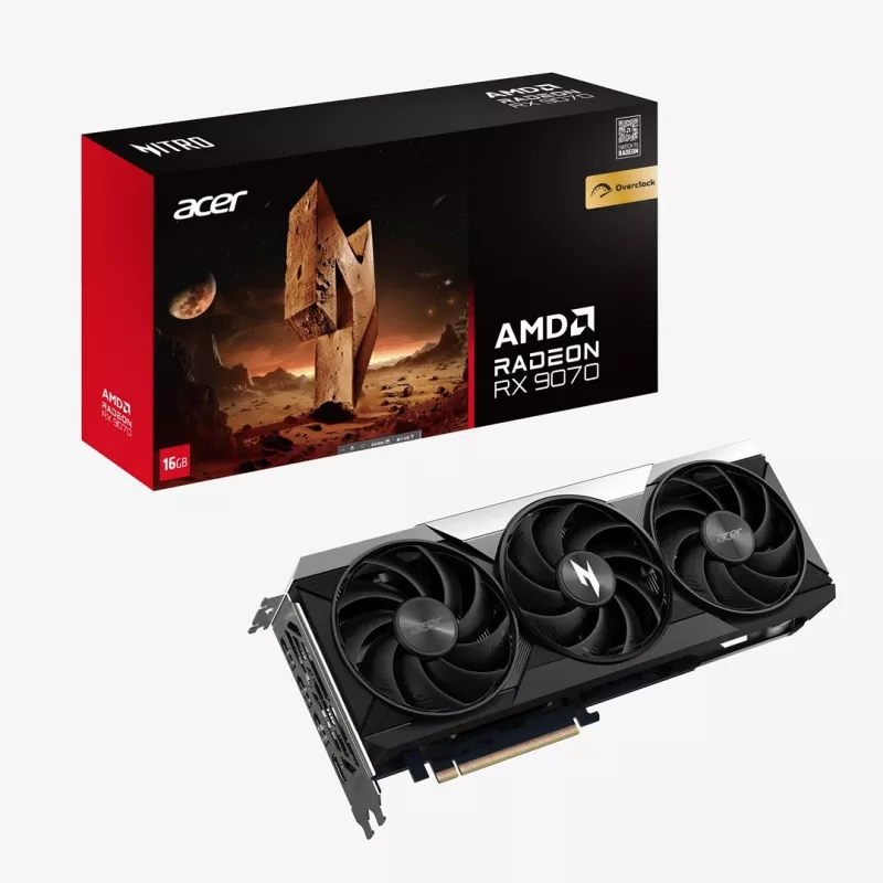 Acer Nitro Radeon RX 9070 OC 16GB GDDR6 scheda grafica