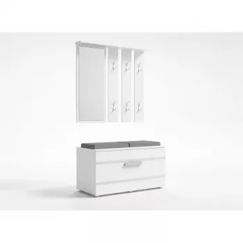 Pensile per ingresso e shop GAR OPAL BIEL — bianco, 1 anta girevole