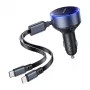 Caricabatterie da auto Vention FFOB0 30W con cavo USB-C a Lightning, 30 W per la ricarica dell'iPhone