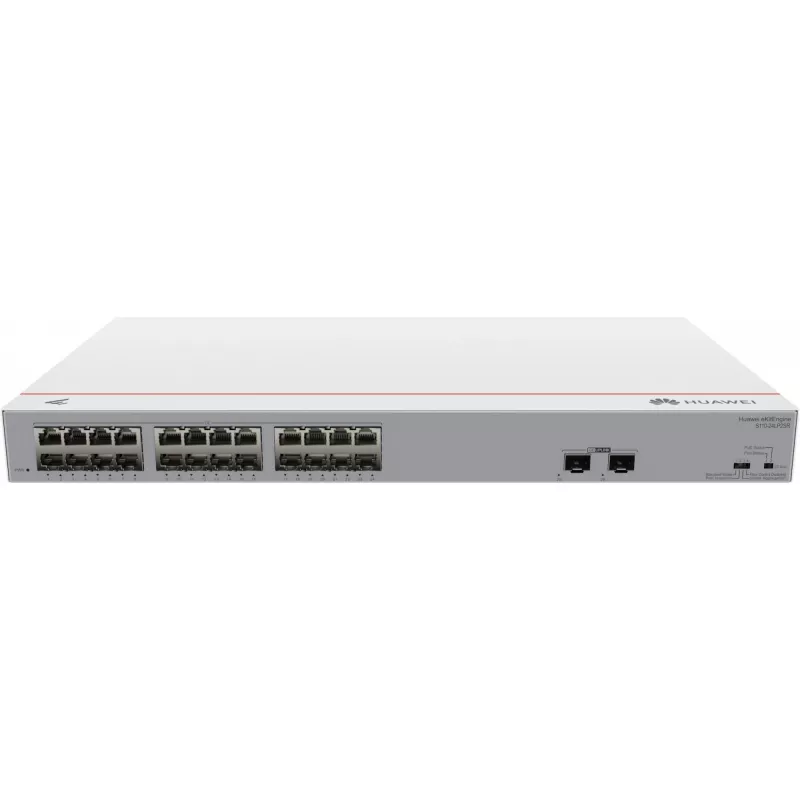HUAWEI eKit S110 Serie S110-24LP2SR unmanaged L2 Gigabit Ethernet (10/100/1000) Power over Ethernet (PoE) 1U grigio
