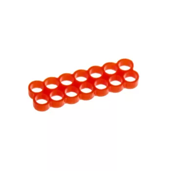 Pettine per cavi E22 14-Slot Stealth - rosso