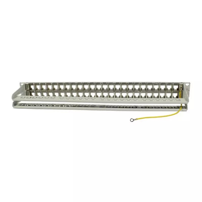 Synergy 21 S216339 Patch panel Keystone 19" per 48 moduli, 1U, grigio chiaro