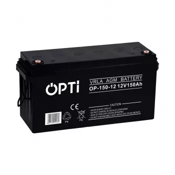 Agm Opti 12V 150 AH Vrla Batteria