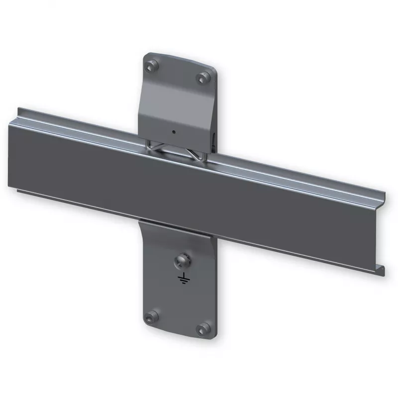 Kit di montaggio TELTONIKA PR5MEC24 — alluminio e acciaio inox, finitura argento