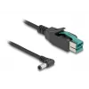 DeLOCK Cavo PoweredUSB connettore maschio 12 V a DC 5,5 x 2,5 mm connettore maschio angolare 1 m