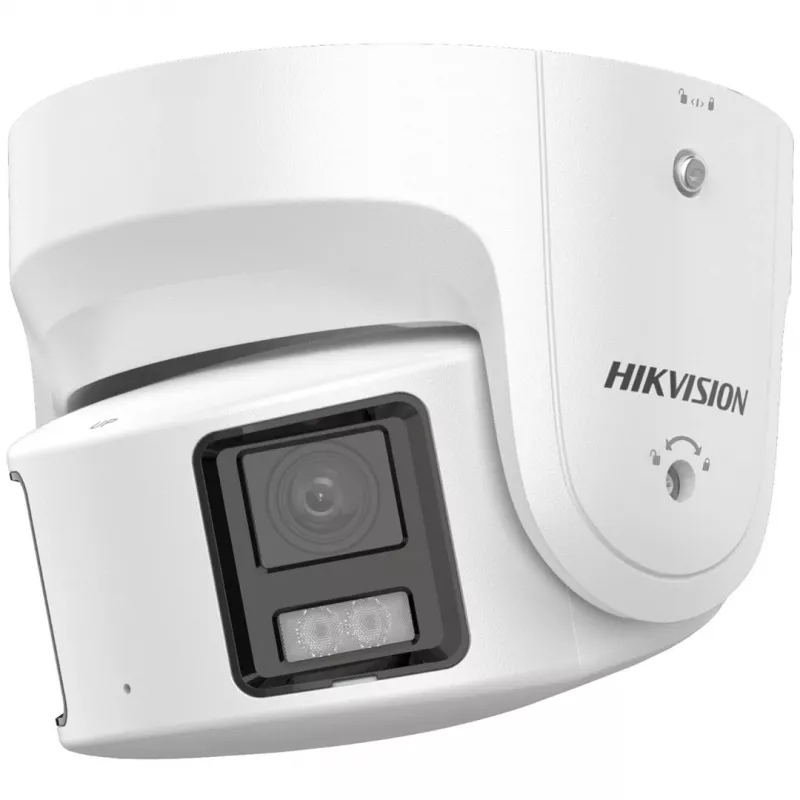 Telecamera IP Hikvision DS-2CD2387G2P-LSU/SL (4mm)(C) ColorVu panoramica turret, 8 MP, 4 mm, 180°, IP67, PoE, bianca