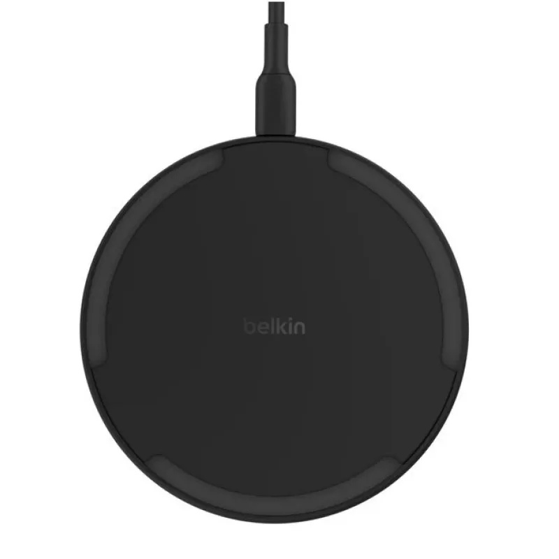 Caricabatterie wireless Belkin WIA012KQBK 15W con alimentatore 20W, nero