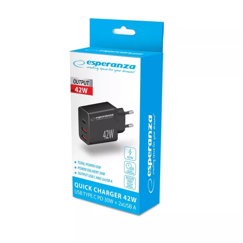 Esperanza EZC106K alimentatore 42W nero