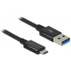 DeLOCK Premium - cavo USB - USB Type-C 24 pin (M) - a - USB Type-A 9 pin (M) - 1,0 m (USB 3.1 Gen2) - nero (83983)