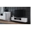 Mobile TV Cama VIVA 180 bianco/bianco lucido + nero