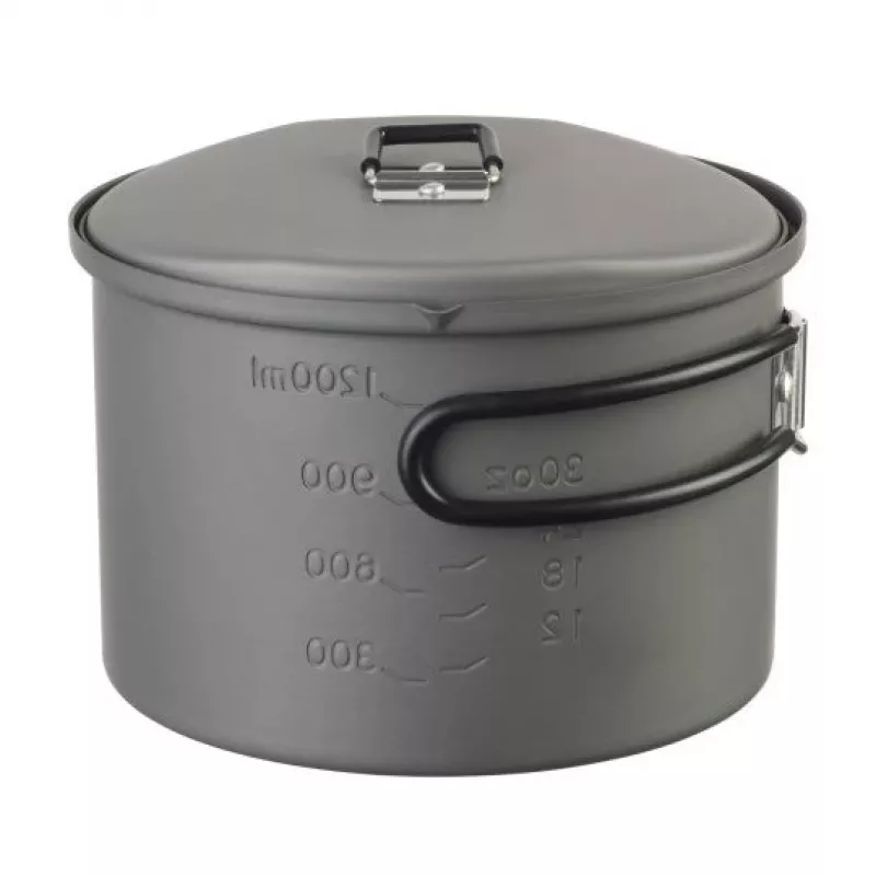 ESBIT PT1600HA pentola da campeggio 1,6 L alluminio, nero