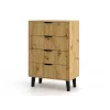 SCANDI 4S comodino stretto rovere ARTISAN