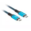 Cavo USB-C M/M USB4 1,5M 240W 60Hz nero-blu