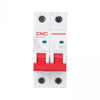 Interruttore automatico magnetotermico modulare HiSmart NV821662 bipolare 63A 500V DC