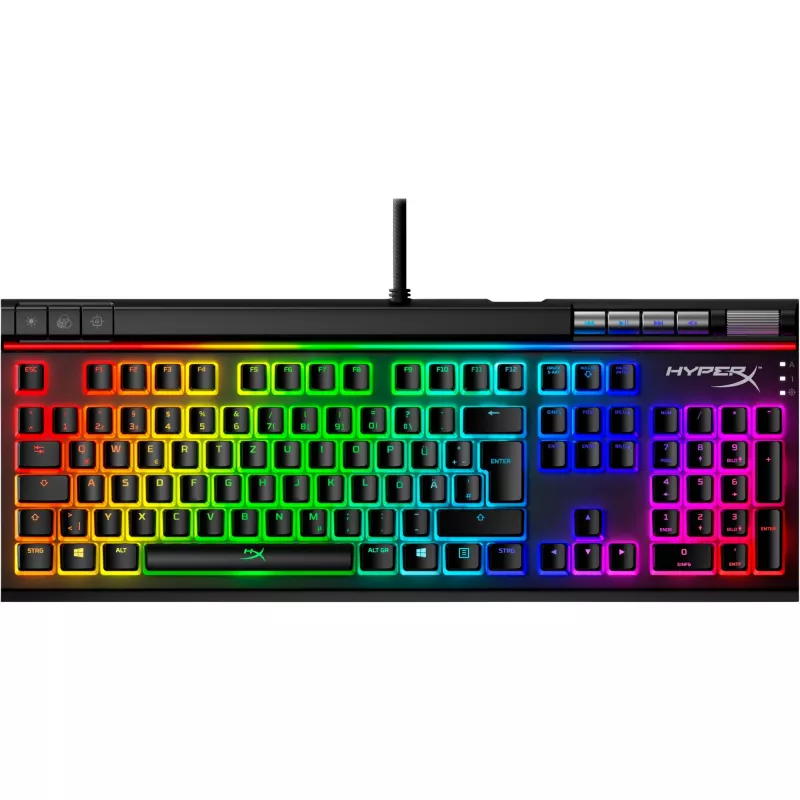 HyperX Pudding Keycaps – set completo di tasti – ABS – nero (layout DE) – tasti per tastiera – ABS – nero