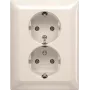 BUSCH JAEGER BJ 202 EUJ-914 presa SCHUKO® doppia, placca di copertura completa