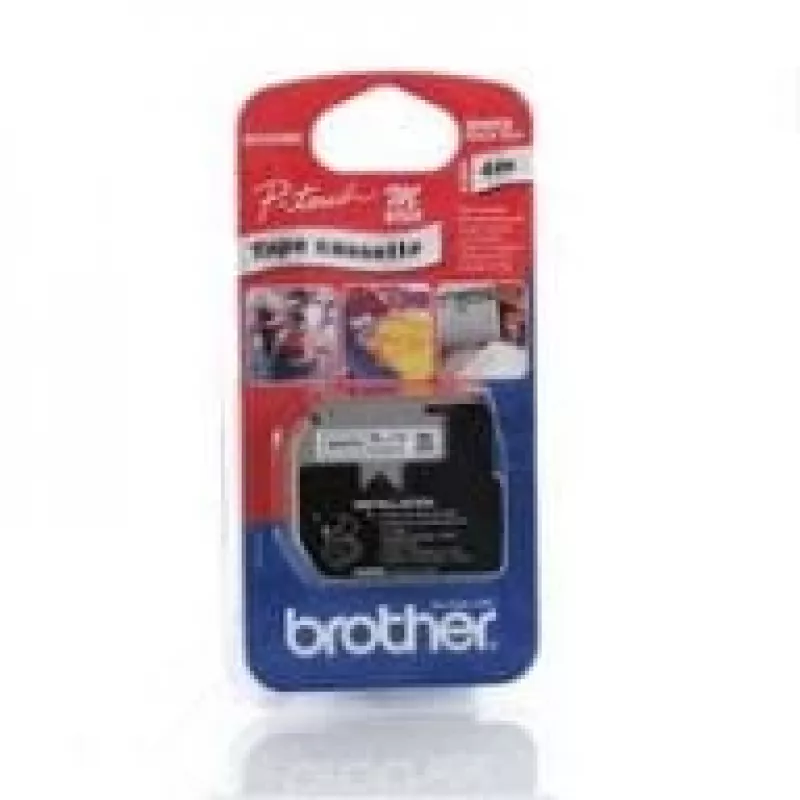 Brother M-K221SBZ nastro per etichette, 9 mm x 4 m, nero su bianco