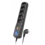 Prolunga elettrica Lestar 1966000422 5 m per interni nero con interruttore e spia, 250 V 10 A