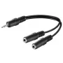 Microconnect AUDLR02 Cavo audio 0,2 m 3,5 mm 2 x 3,5 mm nero