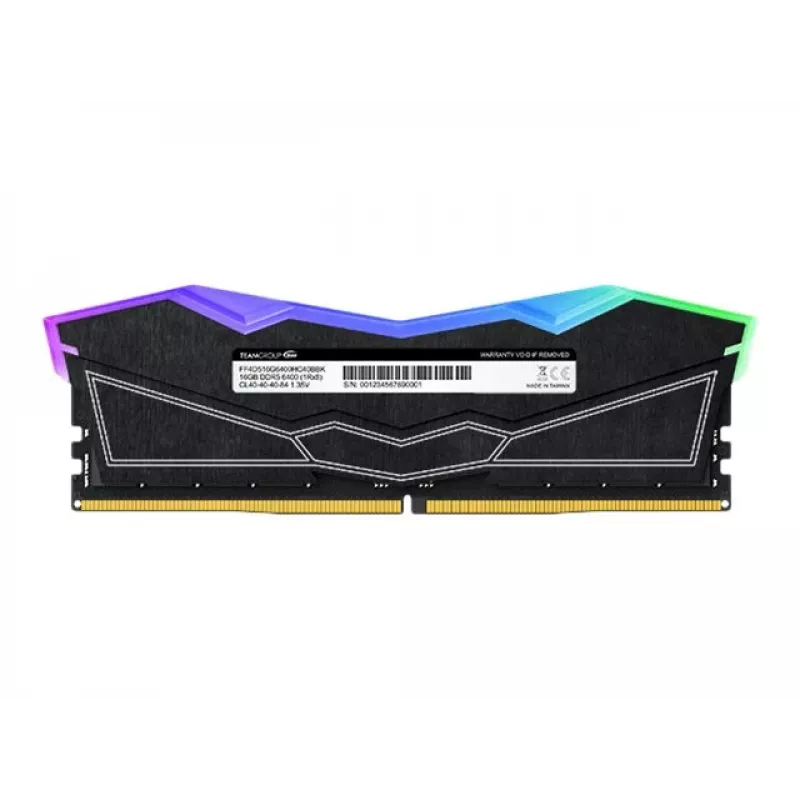 DIMM 32 GB DDR5-6000 (2x 16 GB) Dual-Kit, memoria nera, FF3D532G6000HC38ADC01, Delta RGB, INTEL XMP