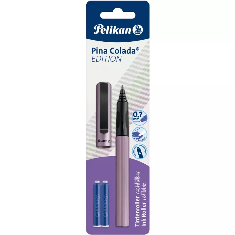 Pelikan Pina Colada Edition, penna a sfera, colori misti, blu, 0,7 mm, fine, ambidestra