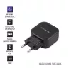 Caricatore da interno AC QOLTEC 50186 per smartphone e tablet, 5 V 3.4 A, 17 W, 2× USB, nero