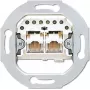 Presa grigia JUNG UAE 2X8 UPO 2 x RJ-45 (UAE2X8UPO)