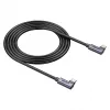 Cavo USB-C Unitek C14147ABK01-1M, 1 m, connettori angolari 90°, USB PD 3.0 100W, dati 480 Mbit/s, nero