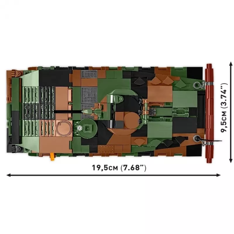 Set di mattoncini Cobi Armed Forces BWP-1 2630 — set modello del veicolo da combattimento anfibio polacco-ucraino