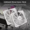Corsair RS140 Dual Pack ventole per case, 140 mm, bianche, CO-9050195-WW