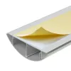 Canalina copricavi in alluminio MACLEAN MC-814 S, argento – canale portacavi a parete