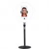LogiLink stativo con ring light per smartphone con telecomando per smartphone da 10,16 cm - 17,78 cm (4 - 17,80cm (7)), - 1 pezzo (AA0152)