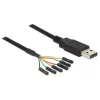 Cavo USB DeLOCK 1,8 m USB2.0-A/TTL 6 poli nero