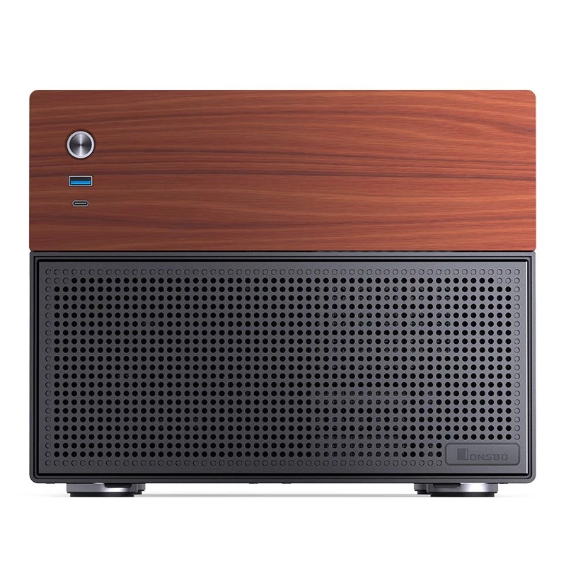 Jonsbo N4 Case Microtower Nero Acciaio robusto Case PC compatto