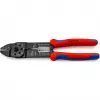 Knipex 97 21 215 pinza crimpatrice per cavi attrezzo crimpatura nero, blu, rosso