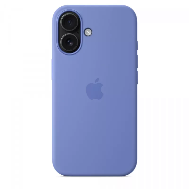Custodia in silicone per iPhone 16 con MagSafe - pervinca
