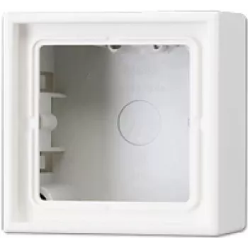 Scatola di installazione JUNG LS 581 A WW, scatola apparecchio 81×81×47 mm, bianco