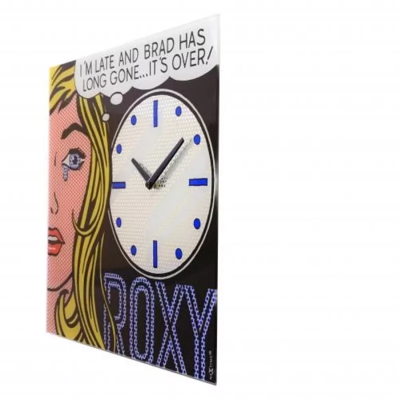 NeXtime orologio 8153 Cinema Date, 43x43,2 cm, da parete, nero/multicolore