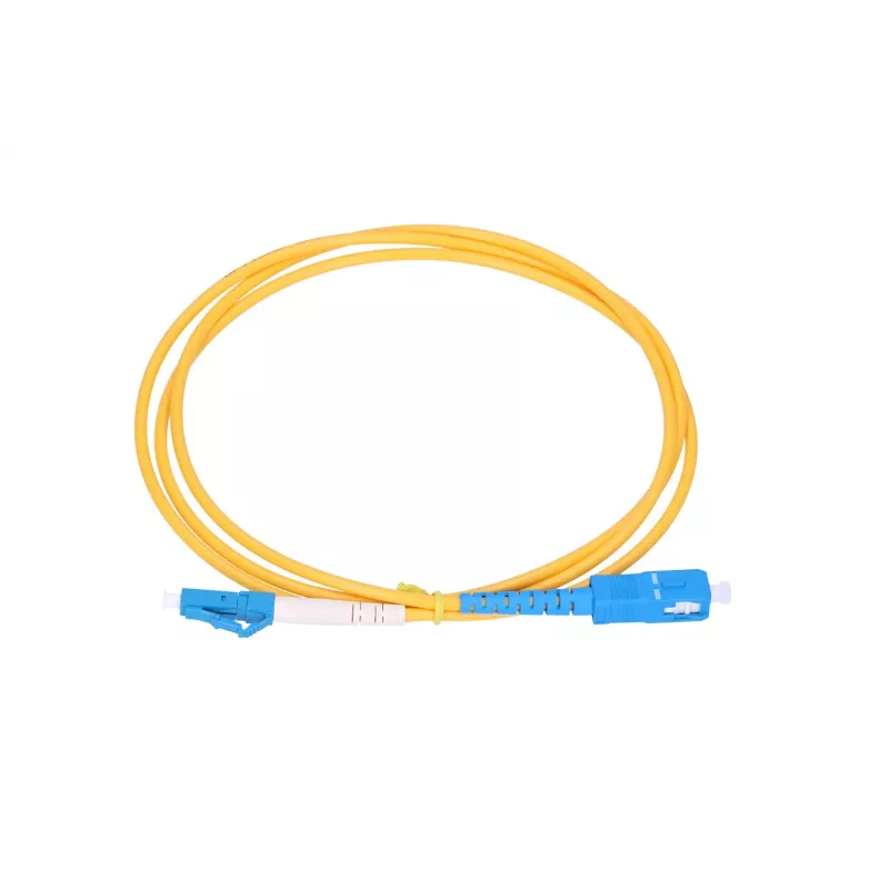 Patch cord Extralink SC/UPC a LC/UPC Singlemode G.657.A1 FTTH 3mm, 1 m, giallo